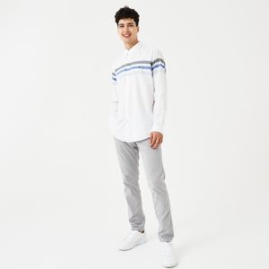 Рубашка Lacoste , цвет белый, для мужчин