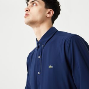 Рубашка Lacoste , цвет синий, для мужчин