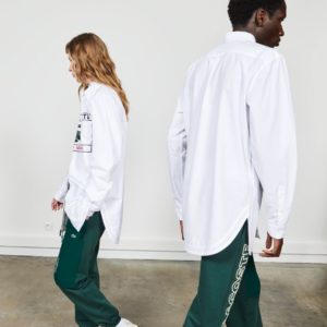 Рубашка Lacoste Fashion Show , цвет белый, для мужчин