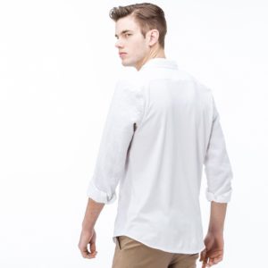 Рубашка Lacoste , цвет бордовый, для мужчин