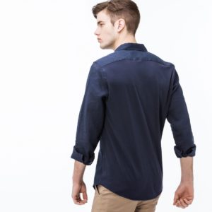 Рубашка Lacoste , цвет синий, для мужчин