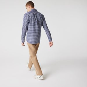 Рубашка Lacoste , цвет синий, для мужчин