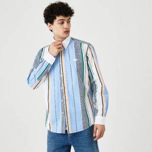 Рубашка Lacoste , цвет разноцветный, для мужчин Рубашка Lacoste , цвет разноцветный, для мужчин