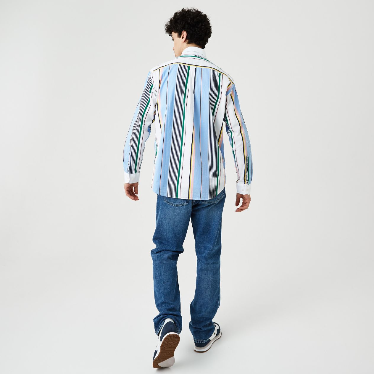 Рубашка Lacoste , цвет разноцветный, для мужчин Рубашка Lacoste , цвет разноцветный, для мужчин