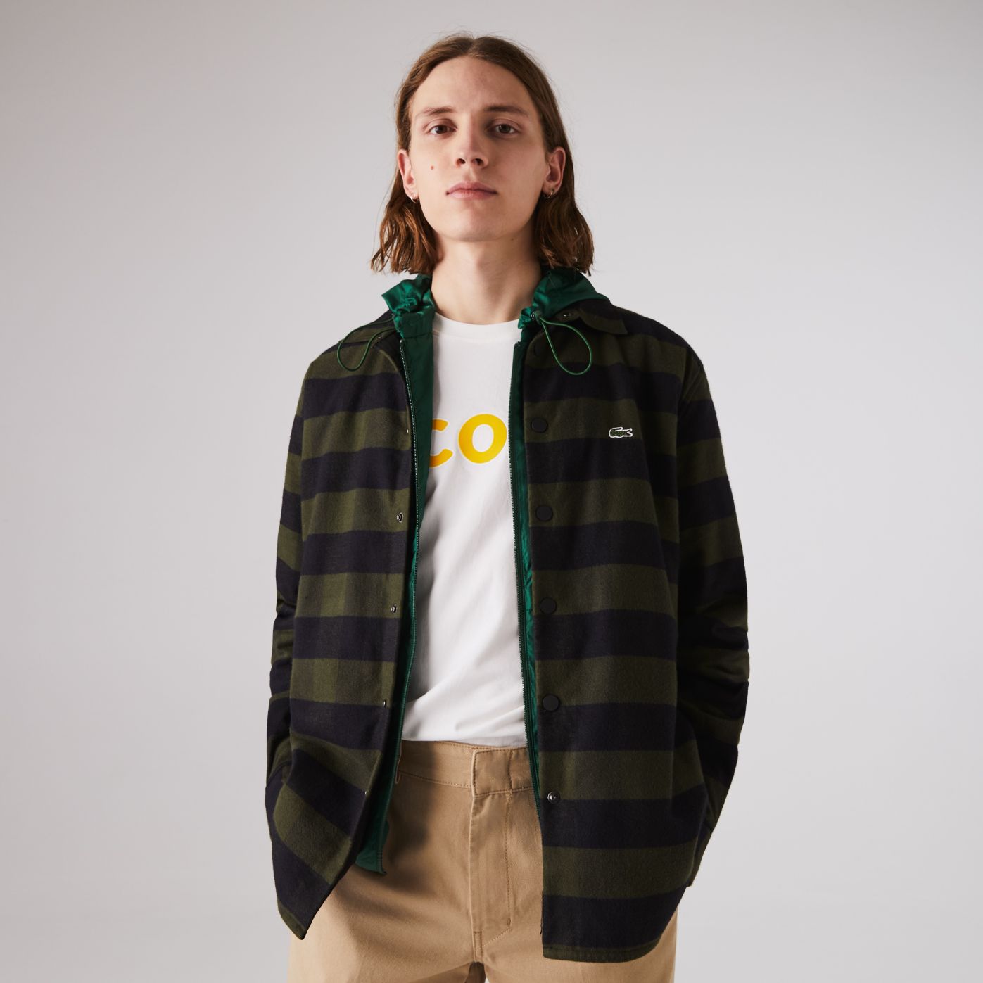 Рубашка Lacoste , для мужчин Рубашка Lacoste , для мужчин