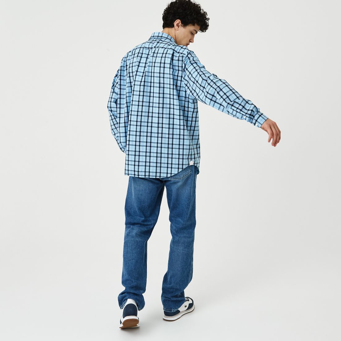 Рубашка Lacoste , цвет голубой, для мужчин Рубашка Lacoste , цвет голубой, для мужчин