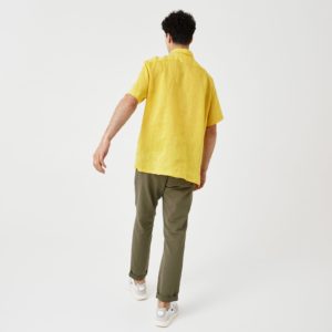 Рубашка Lacoste , цвет желтый, для мужчин