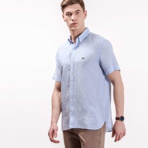 Рубашка Lacoste , цвет белый, для мужчин