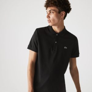 Поло Lacoste , цвет черный, для мужчин Поло Lacoste , цвет черный, для мужчин