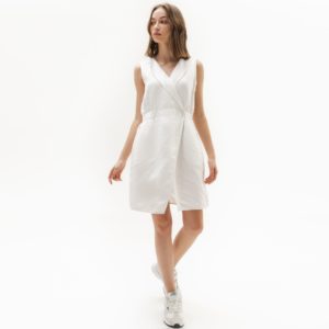 Платье Lacoste , цвет белый, для женщин Платье Lacoste , цвет белый, для женщин