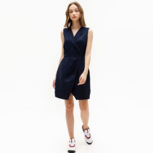 Платье Lacoste , цвет синий, для женщин Платье Lacoste , цвет синий, для женщин