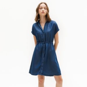 Платье Lacoste , цвет синий, для женщин Платье Lacoste , цвет синий, для женщин
