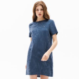 Платье Lacoste , цвет синий, для женщин Платье Lacoste , цвет синий, для женщин