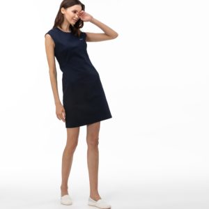 Платье Lacoste , цвет синий, для женщин Платье Lacoste , цвет синий, для женщин