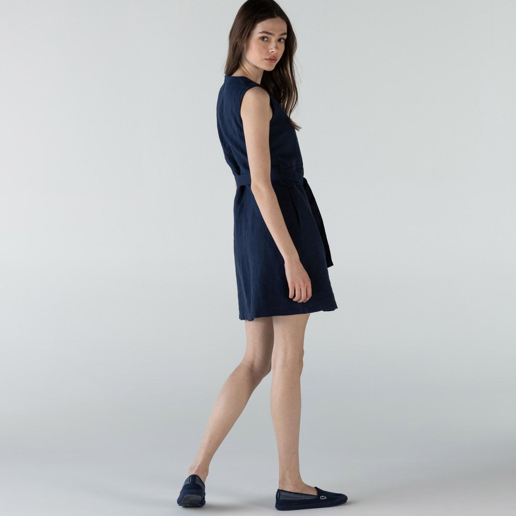 Платье Lacoste , цвет синий, для женщин Платье Lacoste , цвет синий, для женщин
