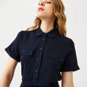 Платье Lacoste , цвет синий, для женщин