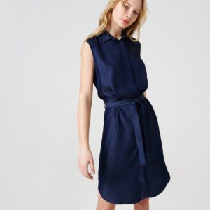 Платье Lacoste , цвет синий, для женщин Платье Lacoste , цвет синий, для женщин