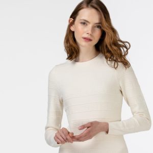 Платье Lacoste , цвет бежевый, для женщин Платье Lacoste , цвет бежевый, для женщин