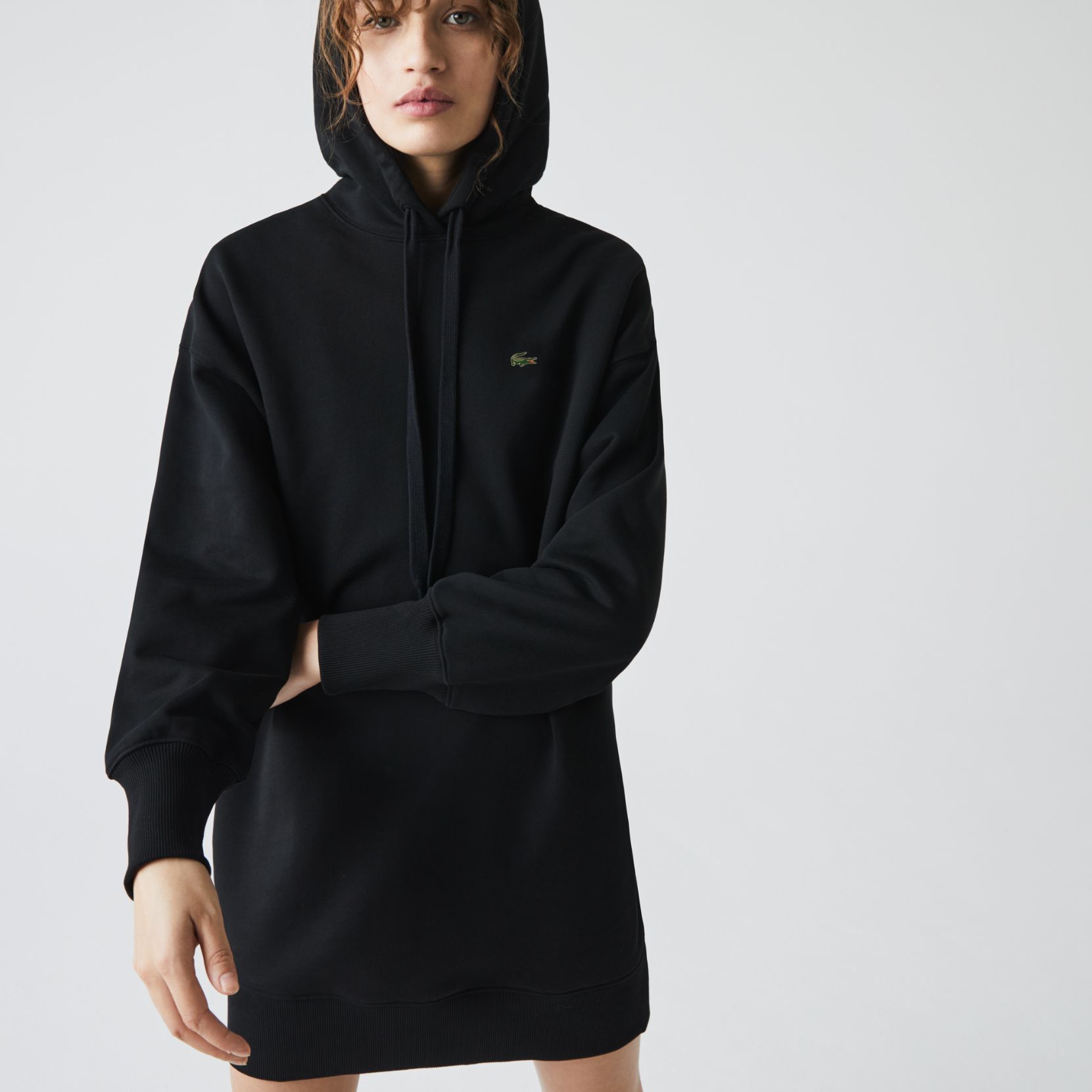 Платье Lacoste , цвет черный, для женщин Платье Lacoste , цвет черный, для женщин