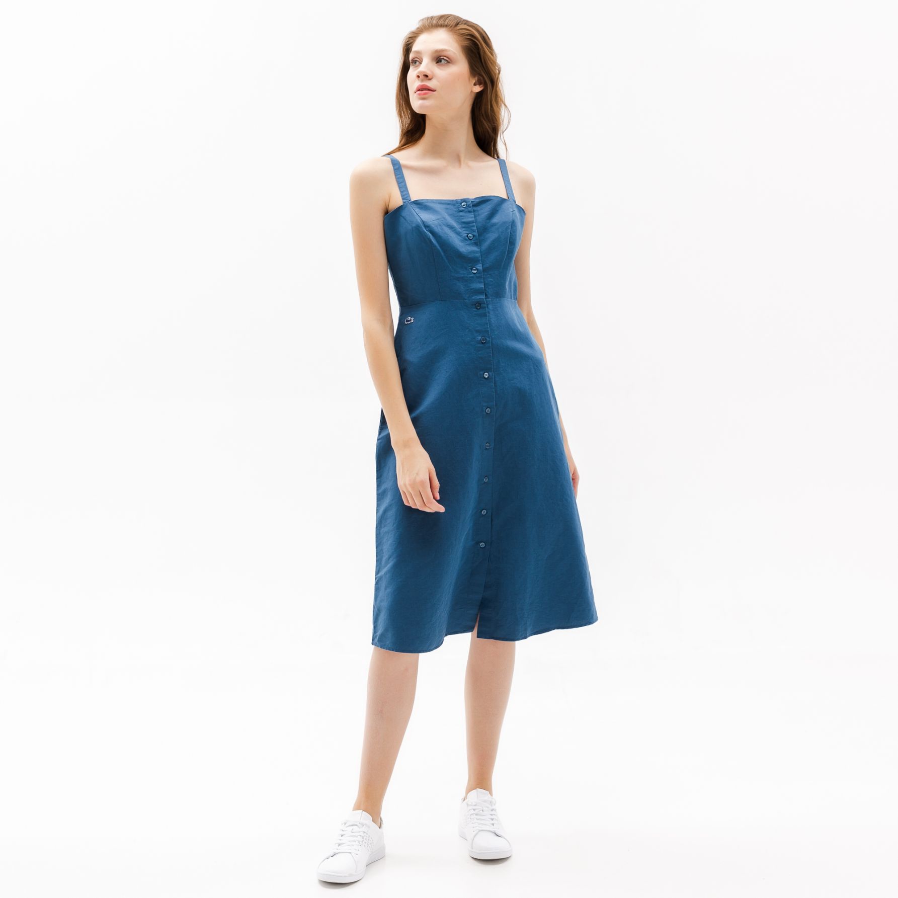 Платье Lacoste , цвет серый, для женщин Платье Lacoste , цвет серый, для женщин