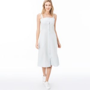 Платье Lacoste , цвет голубой, для женщин Платье Lacoste , цвет голубой, для женщин