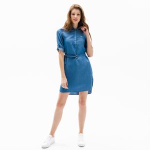 Платье Lacoste , цвет синий, для женщин Платье Lacoste , цвет синий, для женщин