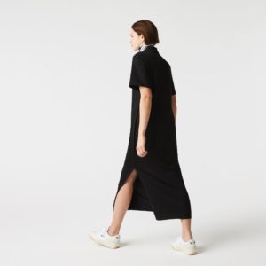 Платье Lacoste , цвет черный, для женщин