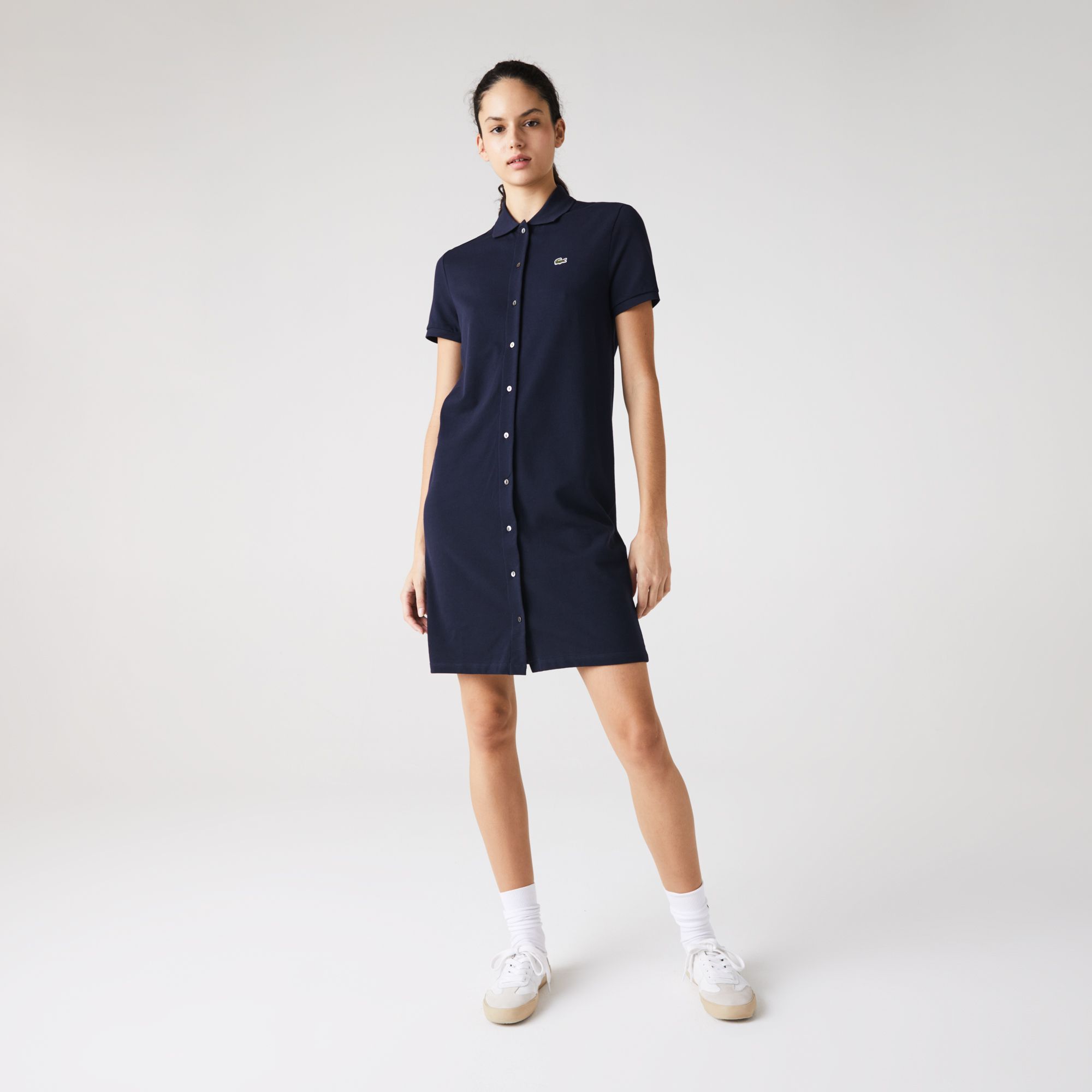 Платье Lacoste , цвет синий, для женщин Платье Lacoste , цвет синий, для женщин