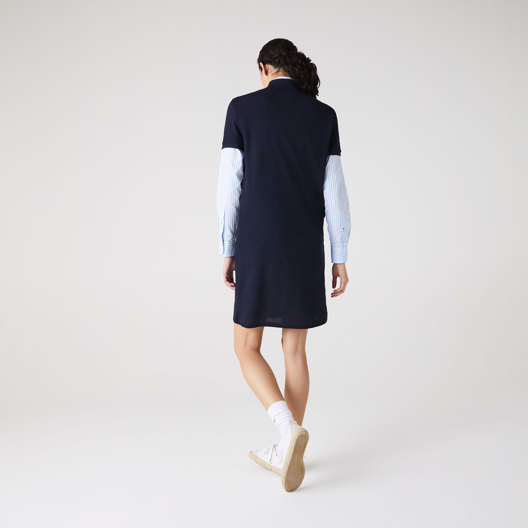 Платье Lacoste , цвет синий, для женщин Платье Lacoste , цвет синий, для женщин