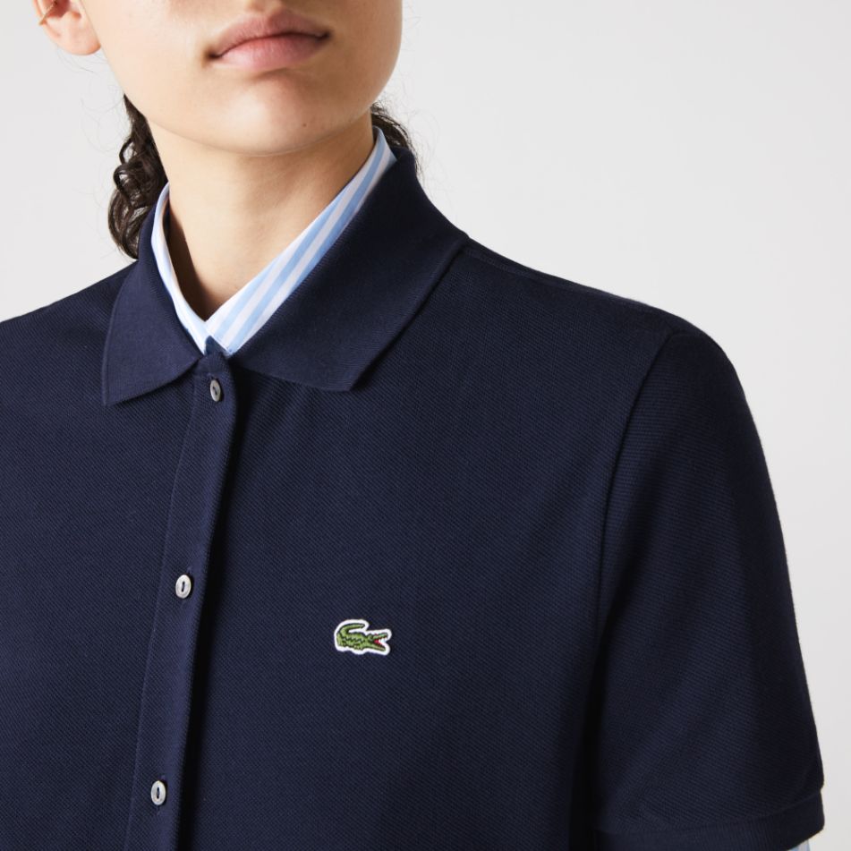 Платье Lacoste , цвет синий, для женщин Платье Lacoste , цвет синий, для женщин