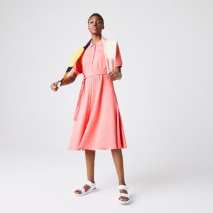 Платье Lacoste , цвет розовый, для женщин Платье Lacoste , цвет розовый, для женщин