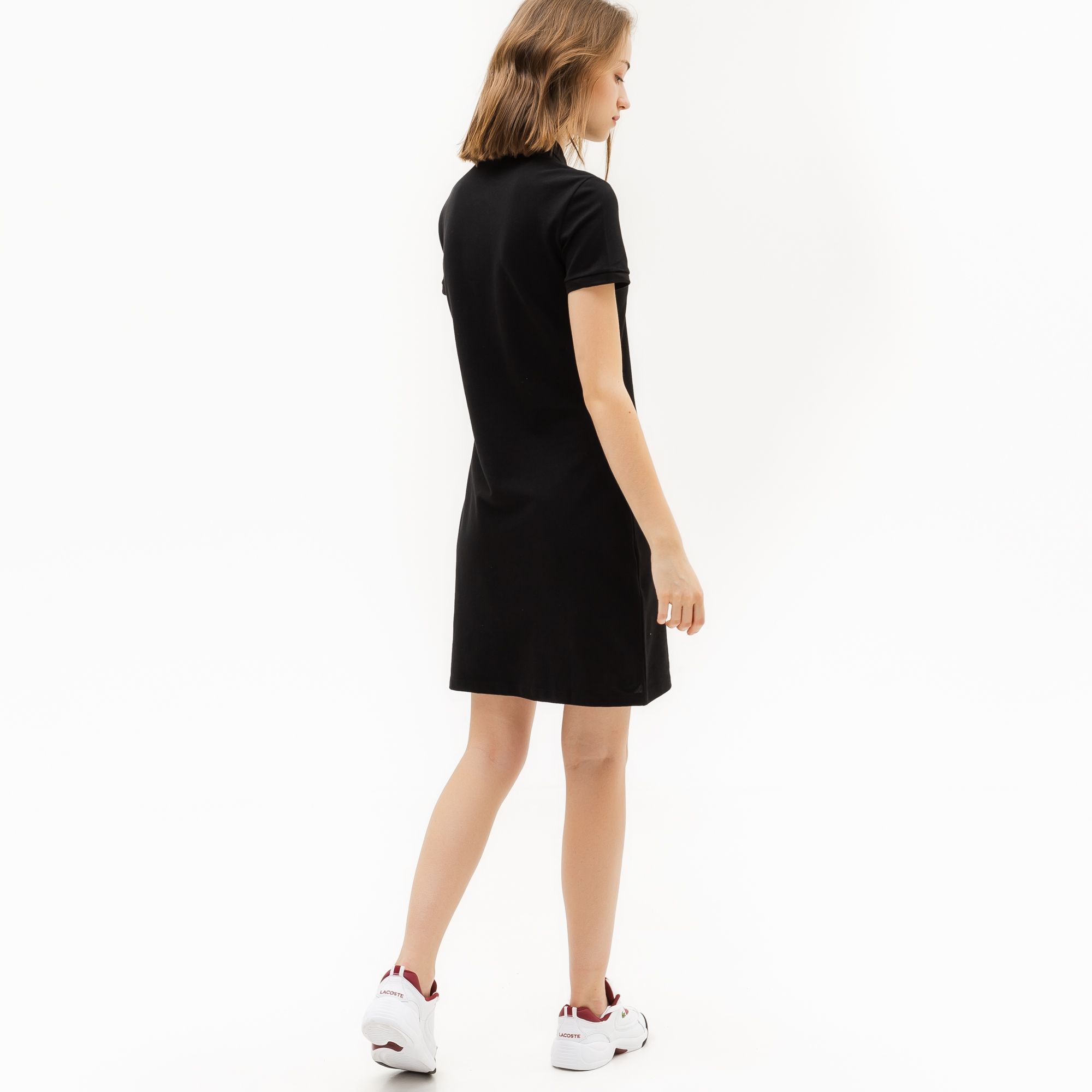 Платье Lacoste , цвет черный, для женщин Платье Lacoste , цвет черный, для женщин
