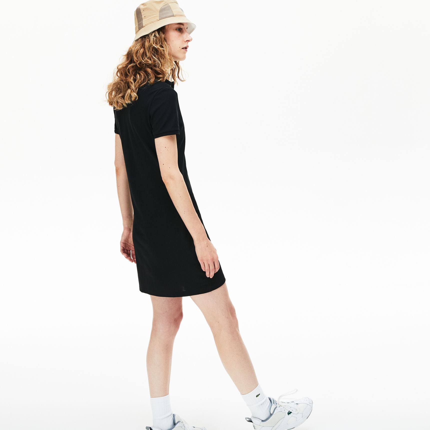Платье Lacoste , цвет черный, для женщин Платье Lacoste , цвет черный, для женщин