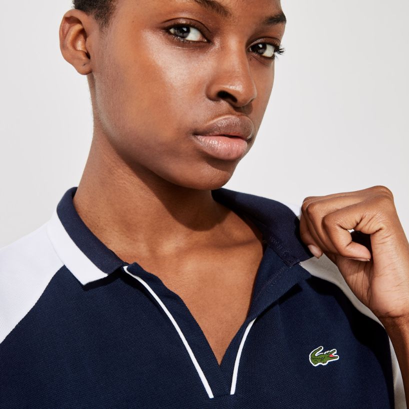 Платье Lacoste , цвет синий, для женщин Платье Lacoste , цвет синий, для женщин