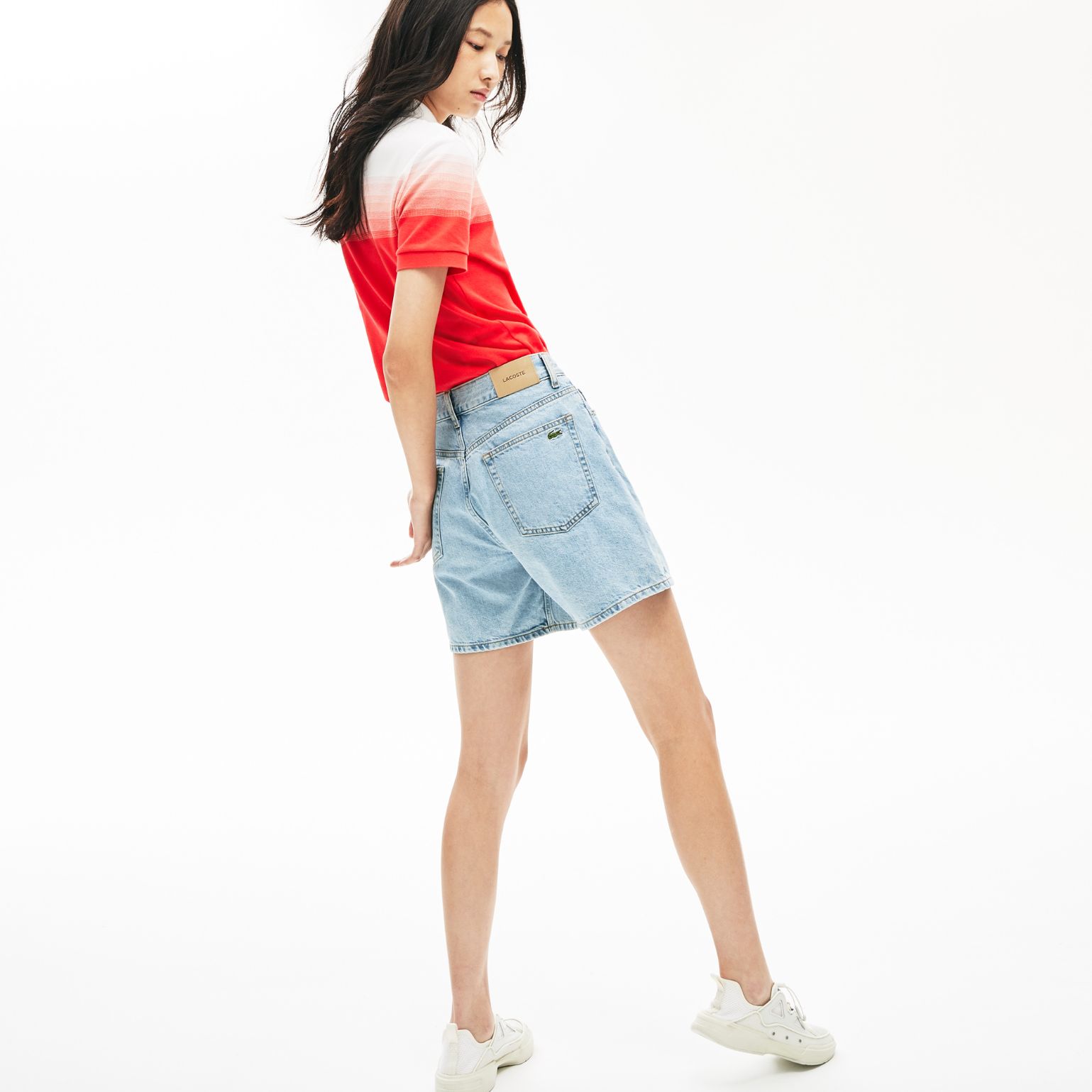 Шорты Lacoste , цвет голубой, для женщин Шорты Lacoste , цвет голубой, для женщин