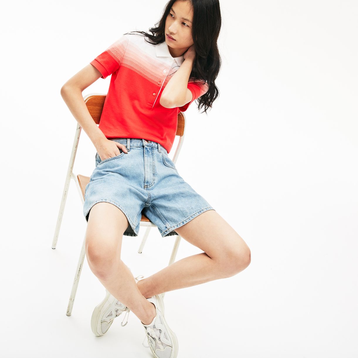 Шорты Lacoste , цвет голубой, для женщин Шорты Lacoste , цвет голубой, для женщин
