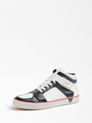 КОЖАНЫЕ СНИКЕРЫ STATEMENT MID Guess