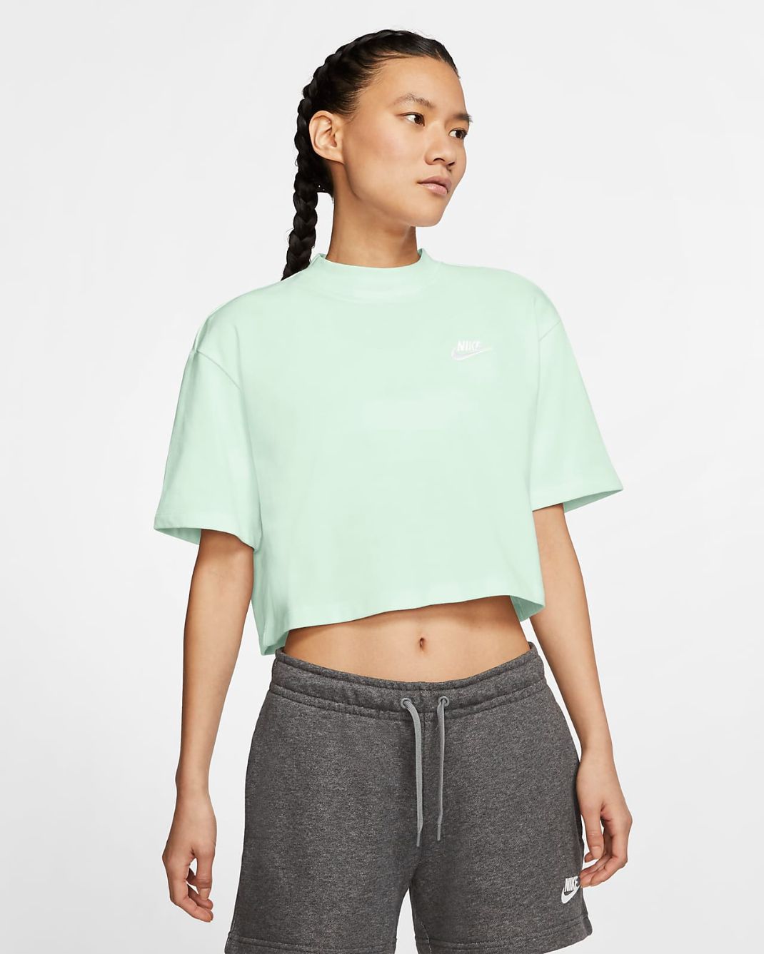 Женская футболка из материала джерси с коротким рукавом Nike Sportswear Nike Sportswear Женская футболка из материала джерси с коротким рукавом Nike Sportswear Nike Sportswear