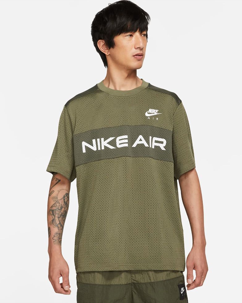 Мужская футболка из сетчатой ткани Nike Air Nike Air Мужская футболка из сетчатой ткани Nike Air Nike Air