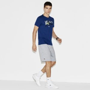 Шорты Lacoste , цвет серый, для мужчин Шорты Lacoste , цвет серый, для мужчин
