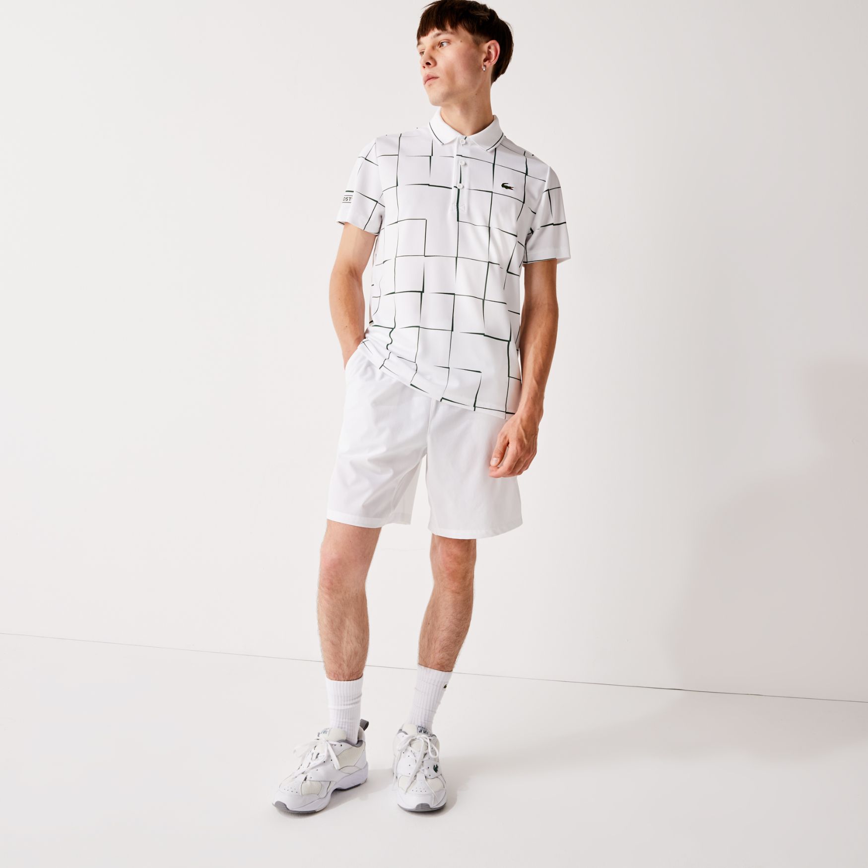 Шорты Lacoste , цвет белый, для мужчин Шорты Lacoste , цвет белый, для мужчин