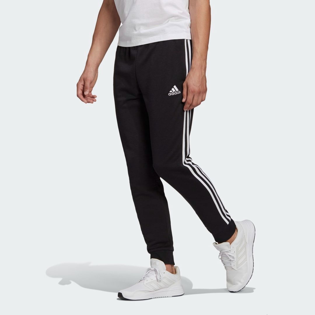 Трикотажные брюки Essentials Cuff 3-Stripes adidas Sport Inspired Adidas Трикотажные брюки Essentials Cuff 3-Stripes adidas Sport Inspired Adidas