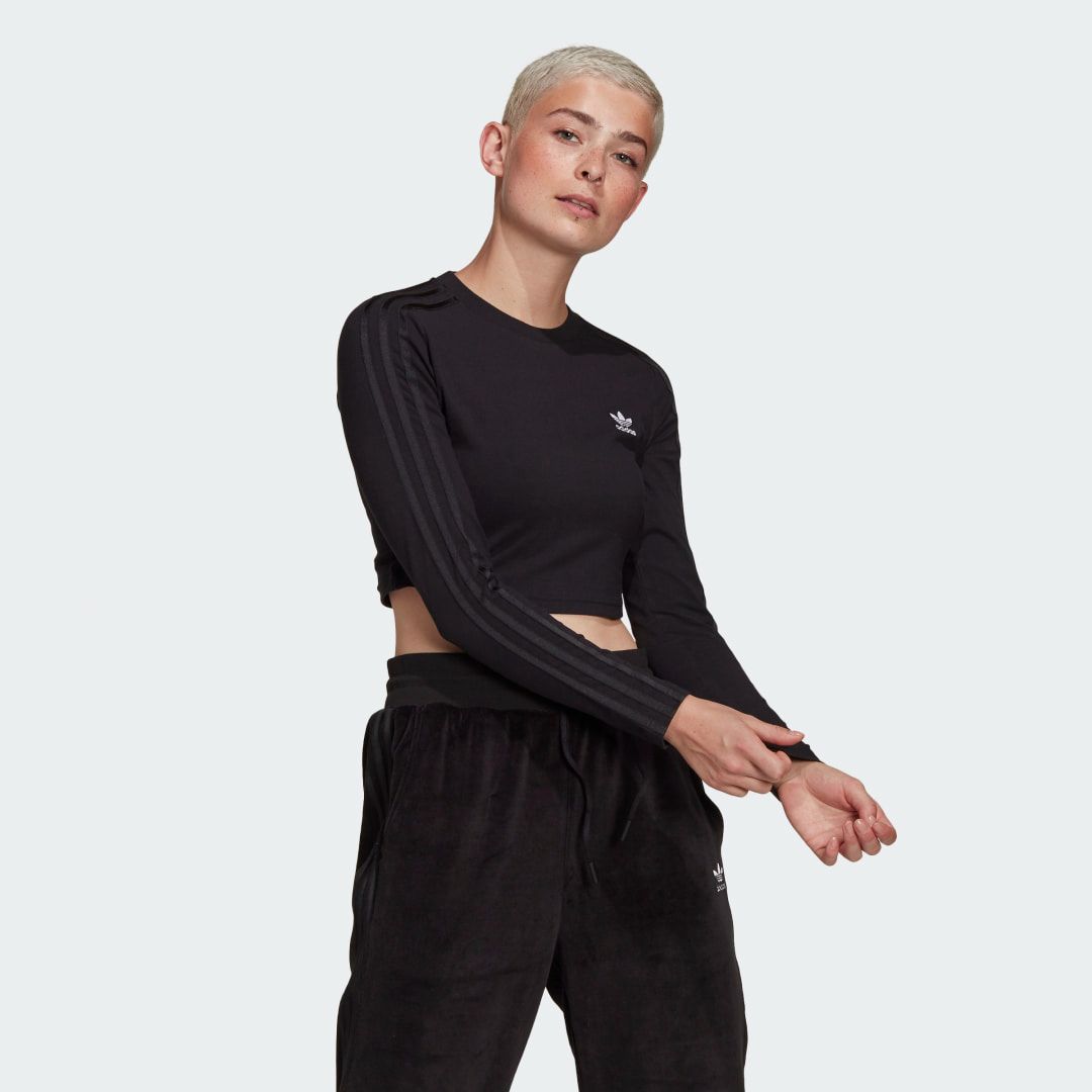 Укороченный лонгслив LOUNGEWEAR adidas Originals adidas Укороченный лонгслив LOUNGEWEAR adidas Originals adidas