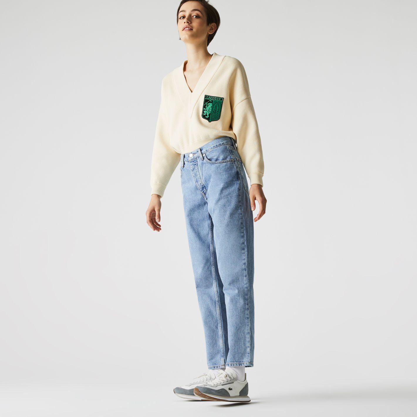 Брюки Lacoste , цвет голубой, для женщин Брюки Lacoste , цвет голубой, для женщин