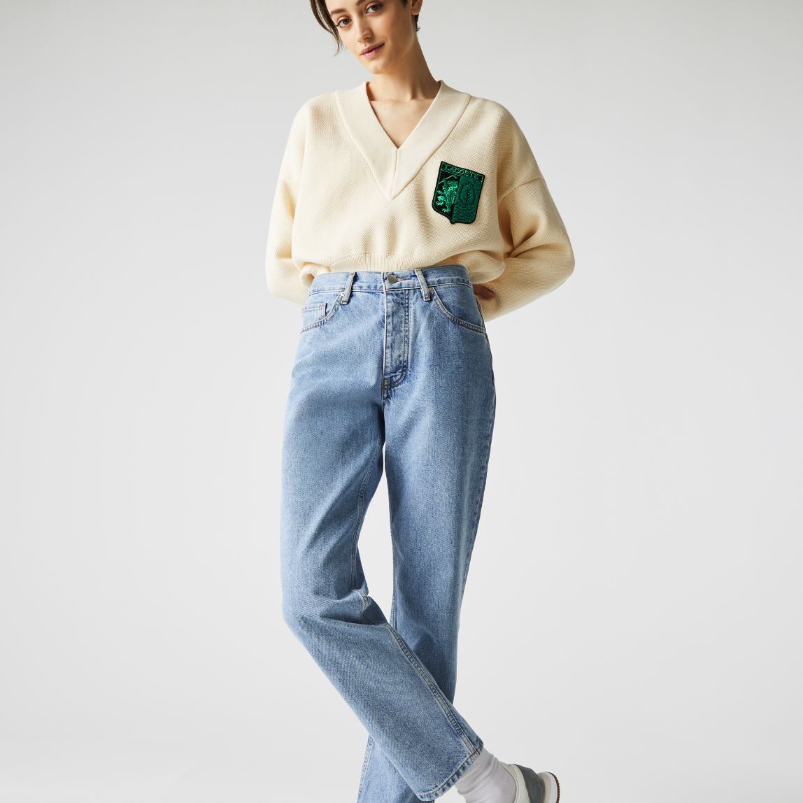 Брюки Lacoste , цвет голубой, для женщин Брюки Lacoste , цвет голубой, для женщин