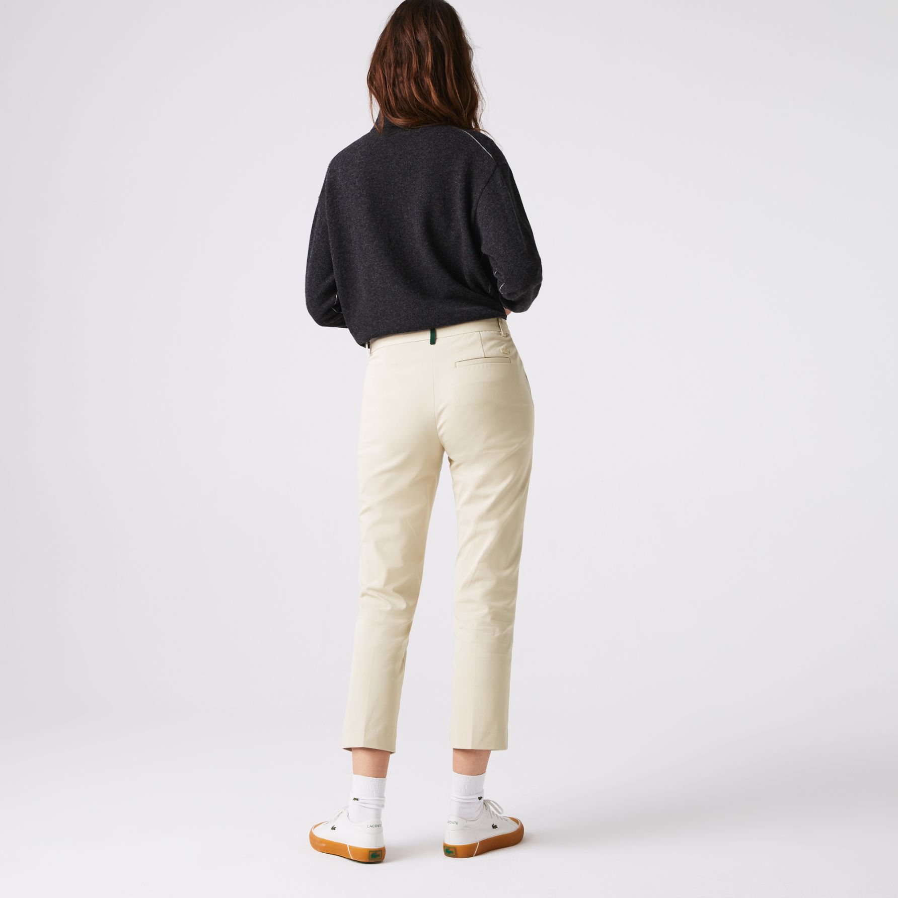 Брюки Lacoste , цвет белый, для женщин Брюки Lacoste , цвет белый, для женщин