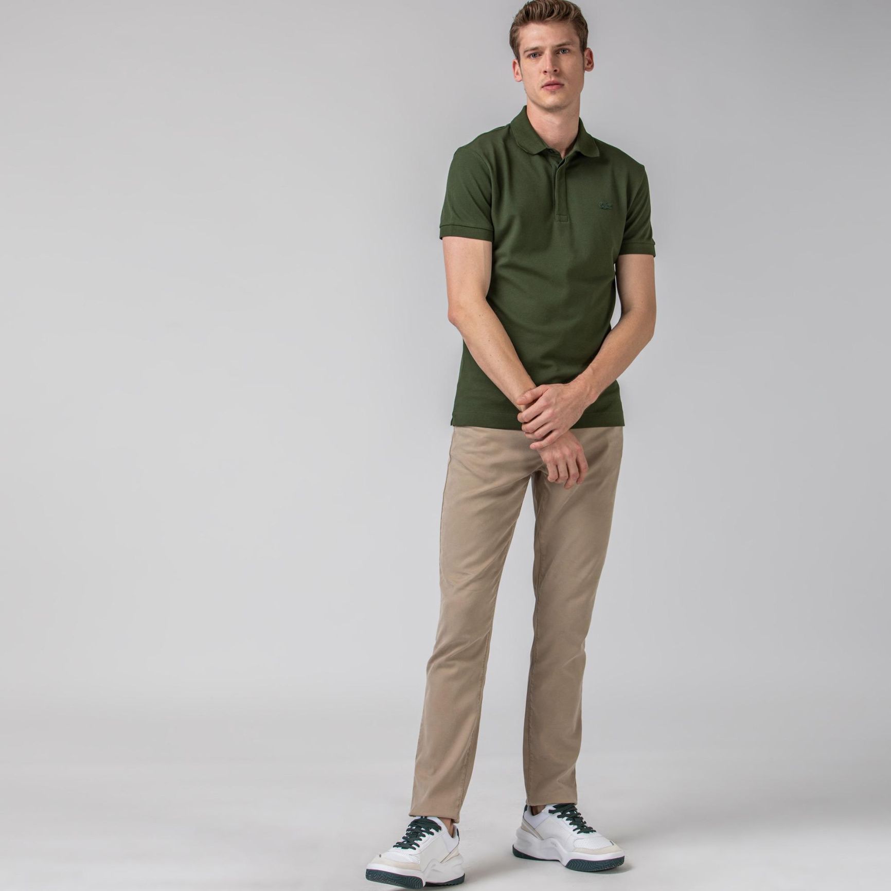 Брюки Lacoste , цвет серый, для мужчин Брюки Lacoste , цвет серый, для мужчин