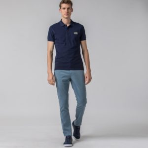 Брюки Lacoste , цвет голубой, для мужчин