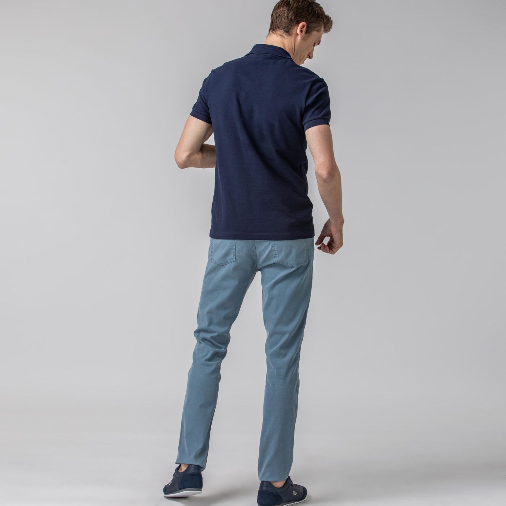 Брюки Lacoste , цвет голубой, для мужчин Брюки Lacoste , цвет голубой, для мужчин