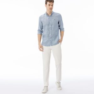 Брюки Lacoste , цвет белый, для мужчин Брюки Lacoste , цвет белый, для мужчин
